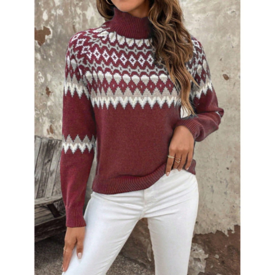 Leonie | Women's turtleneck sweater with long sleeves