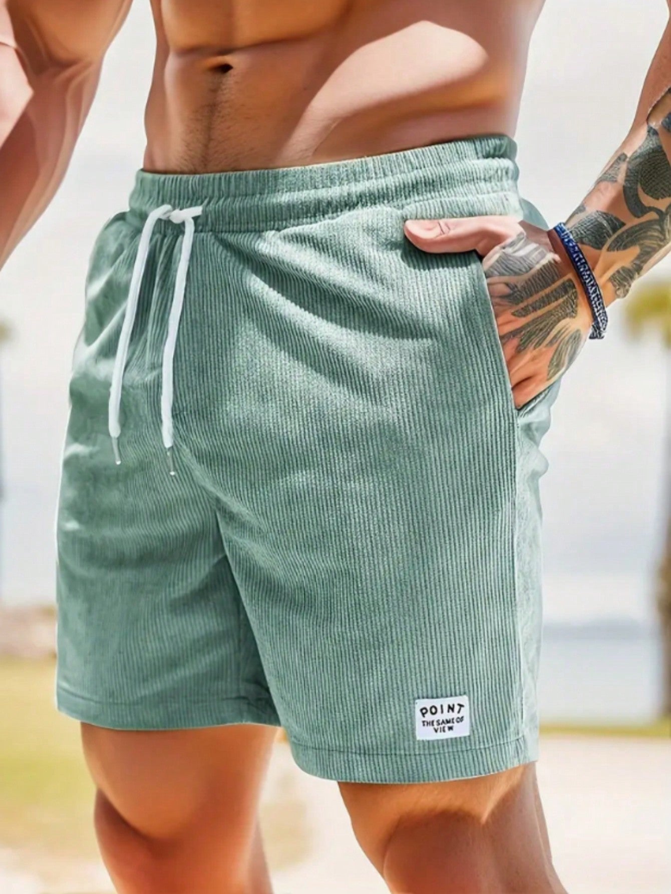 Derek | Men Relaxed Fit Casual Drawstring Shorts