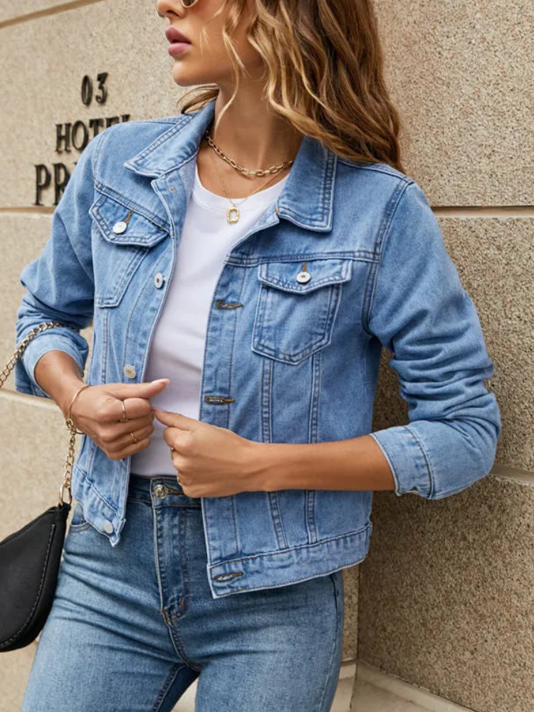 Kendall® | Casual Short Denim Jacket