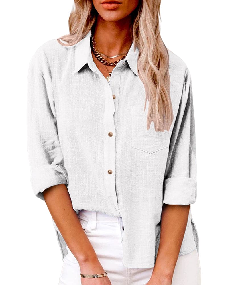 Tatum® | Chic Long-Sleeved Button-Down Blouse