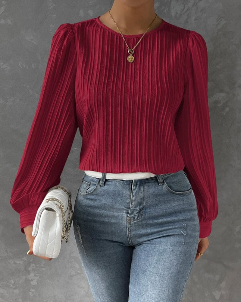 Bruna | Blouse with puff sleeves