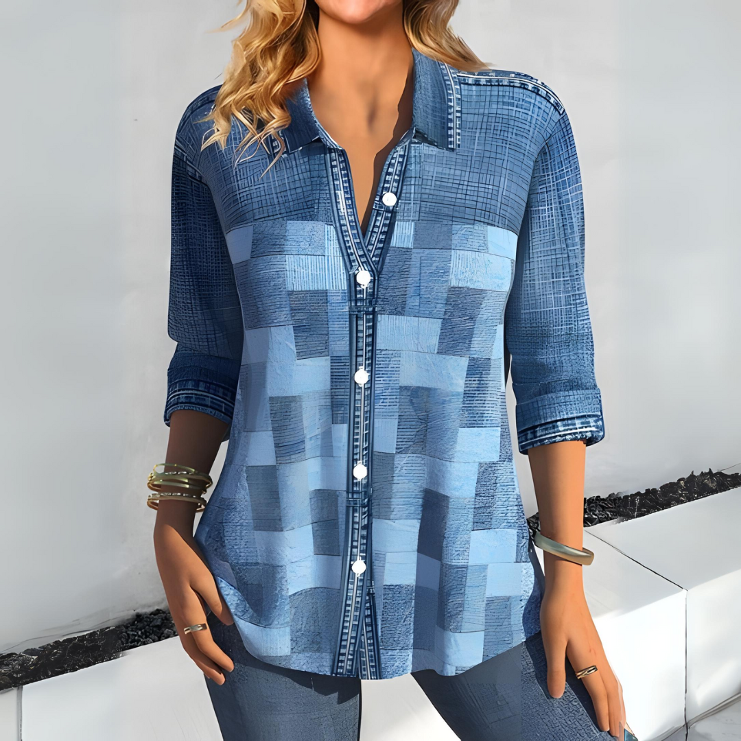 Lea® | Plaid Blouse
