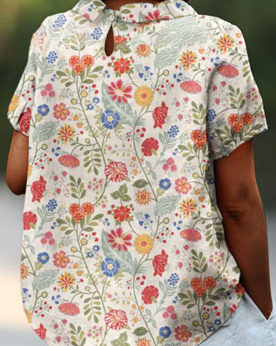 Ivonne® | Handmade Blouse With Flowers