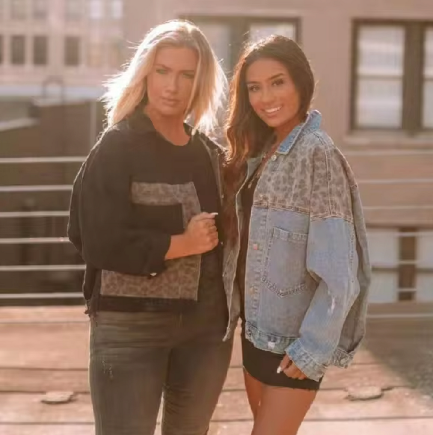 Bernadette® | Denim jacket with leopard patch