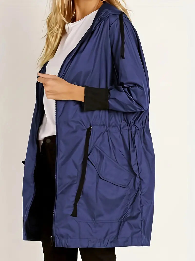 Elvira | Windbreaker for women with hood and drawstring
