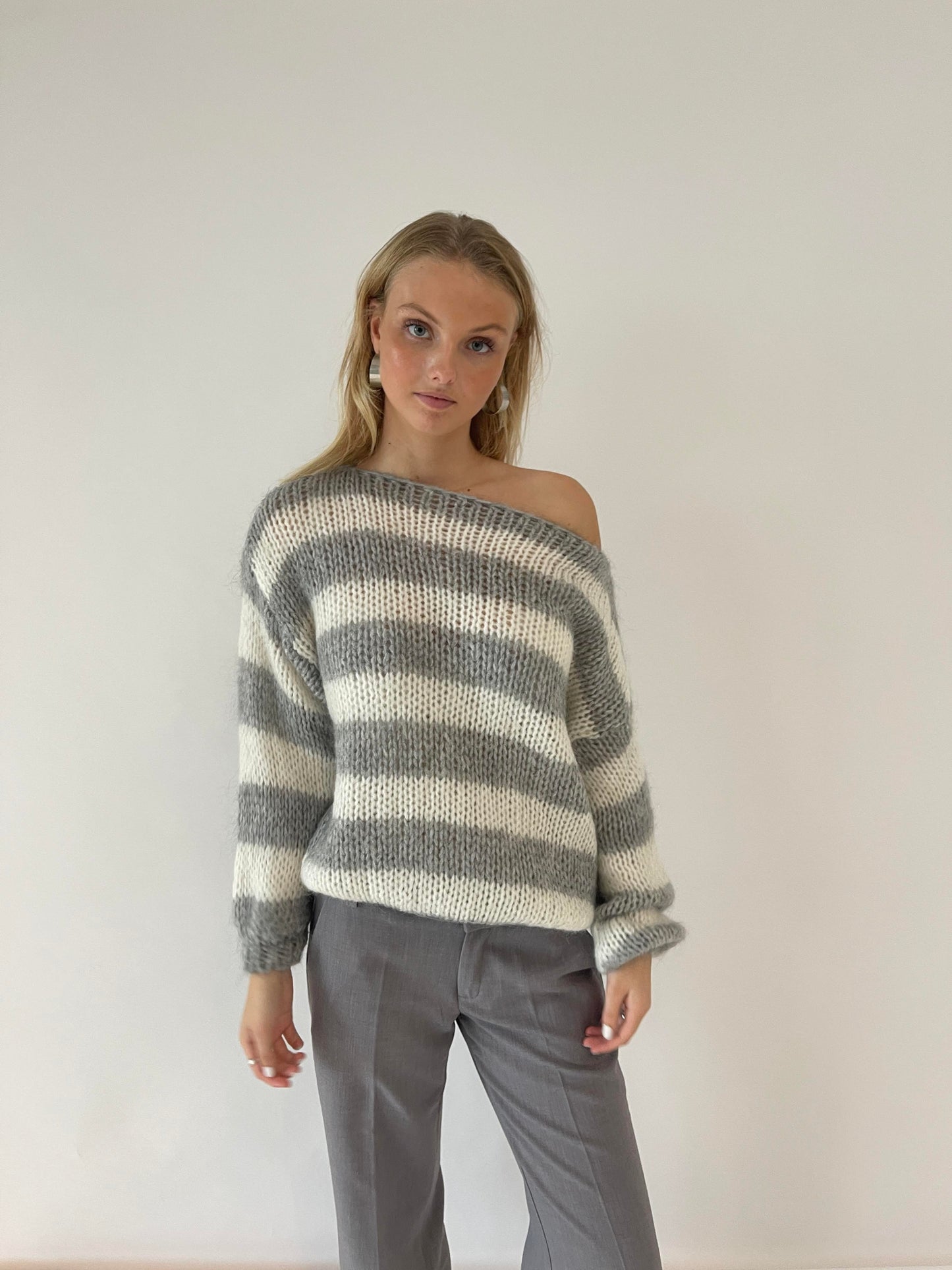 Jasmijn | Striped knitted sweater for women
