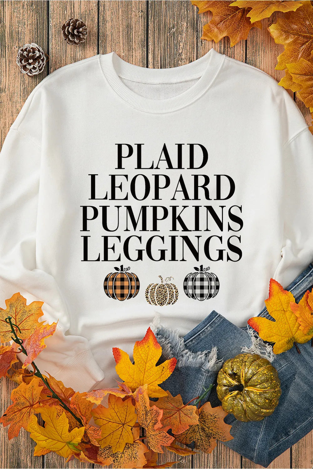 Mareike | Long sleeve crew neck sweatshirt with letter graphic