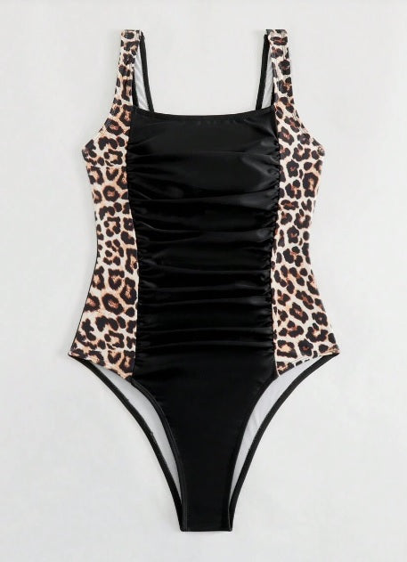 Pilar® | Swimsuit With Leopard Print Side Details