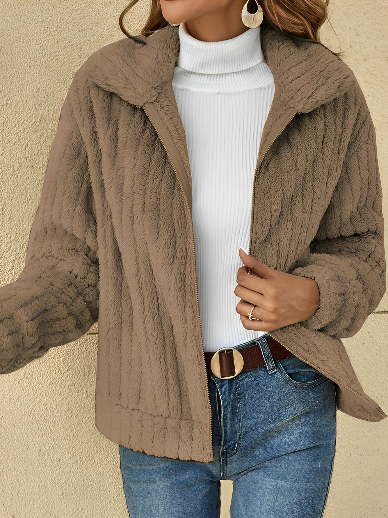 Angela | Women's Zip-Up Relaxed Fit Jacket