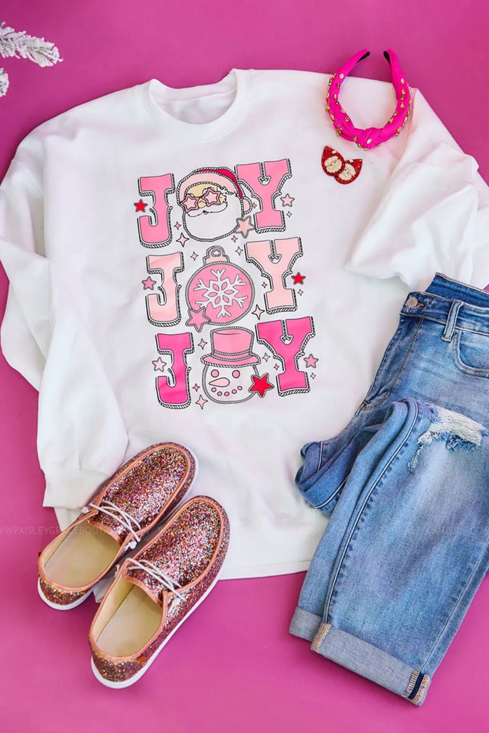 Carina | JOY crew neck long sleeve sweatshirt