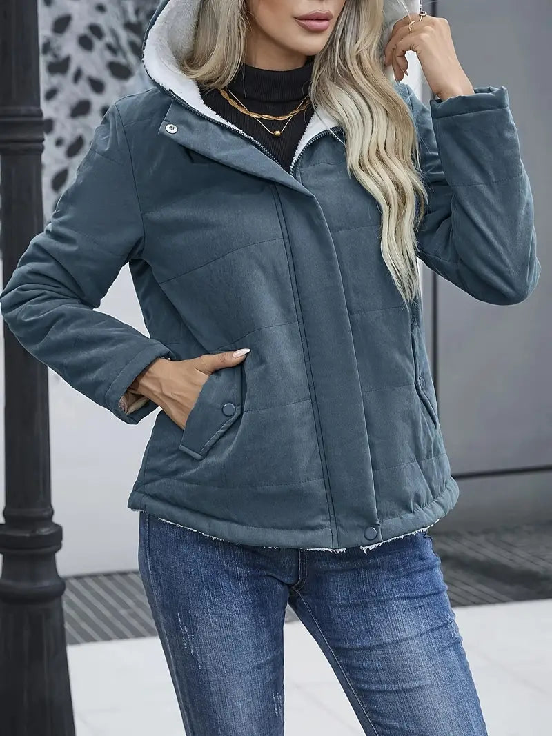 Bodil | Padded jacket with front zip fastening