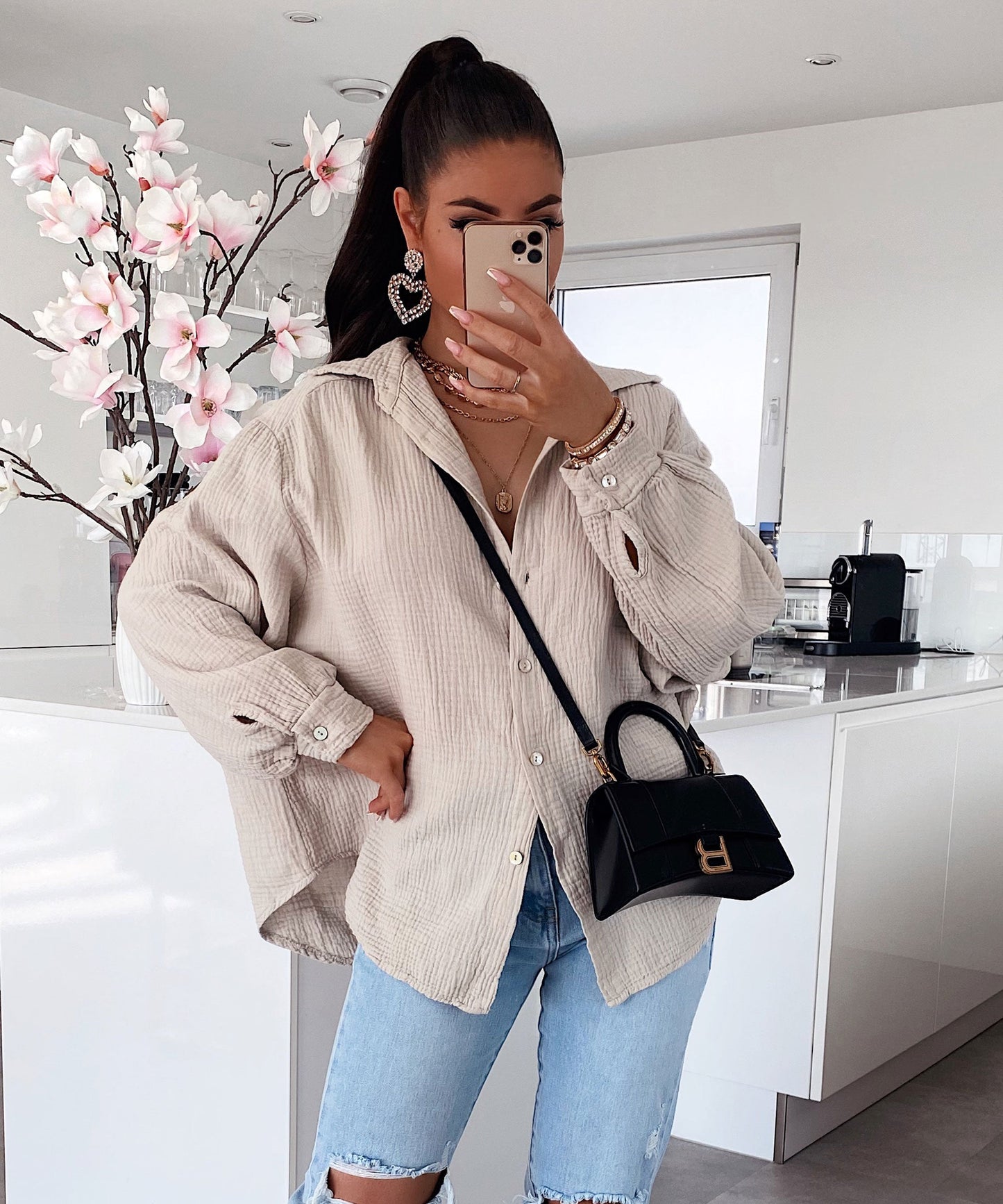 Lucie® | Blouse Beige Short