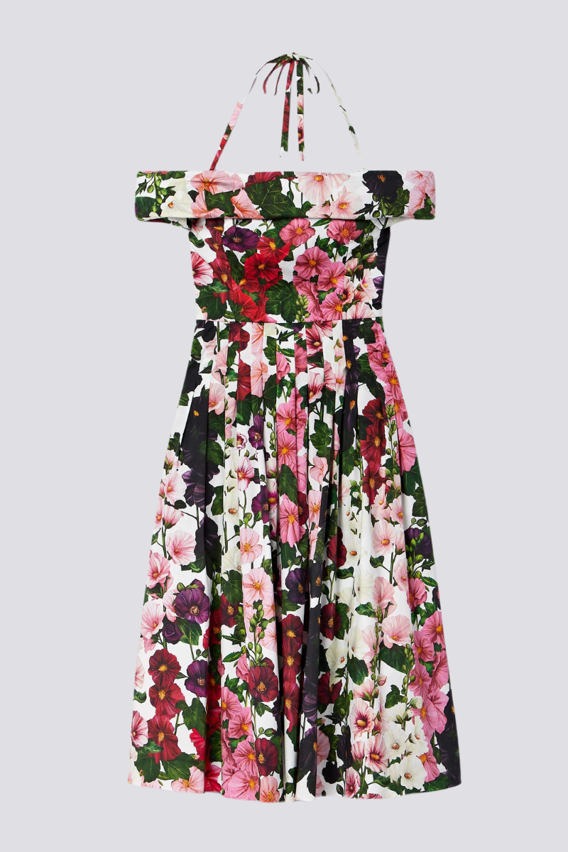 Rosa® | Off-The-Shoulder Floral Midi Dress