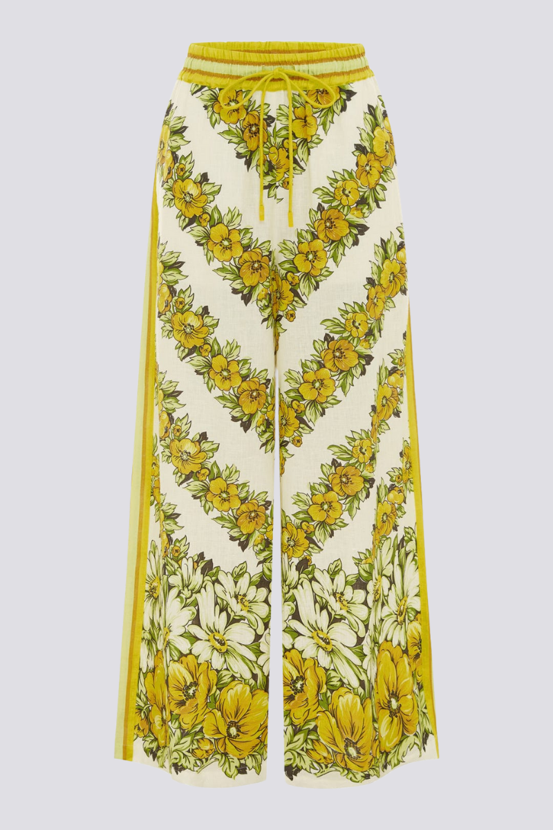 Luisa® | Mid-Length Sleeve Floral Print Trouser Set