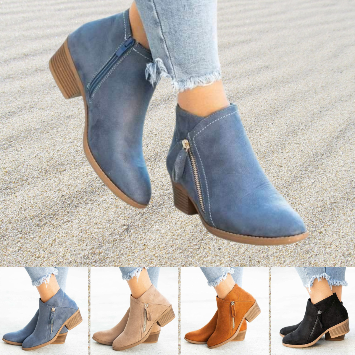 Romina | Fashionable suede boots for autumn.