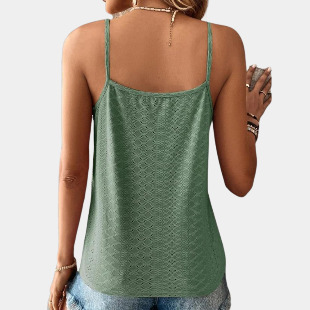 Maribel® | Top d'été elegant à col and V for women