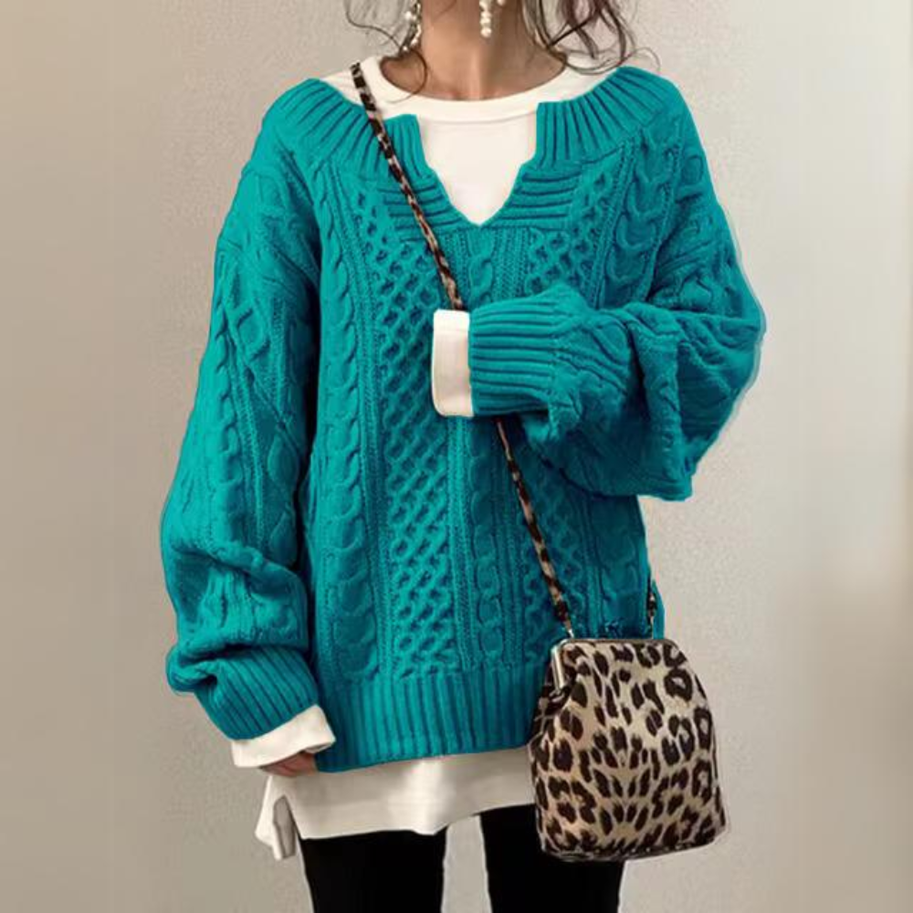 Aleida | Warm semi-open jersey