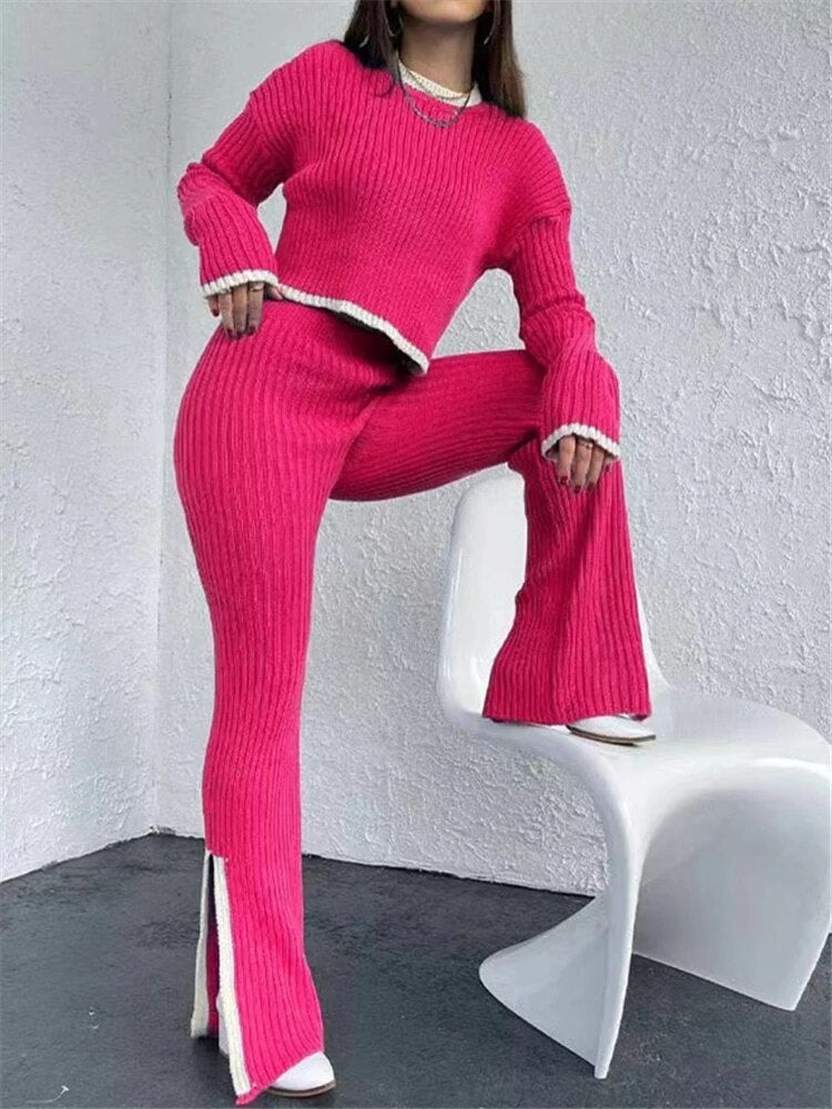 Henny | Knitted tracksuit set