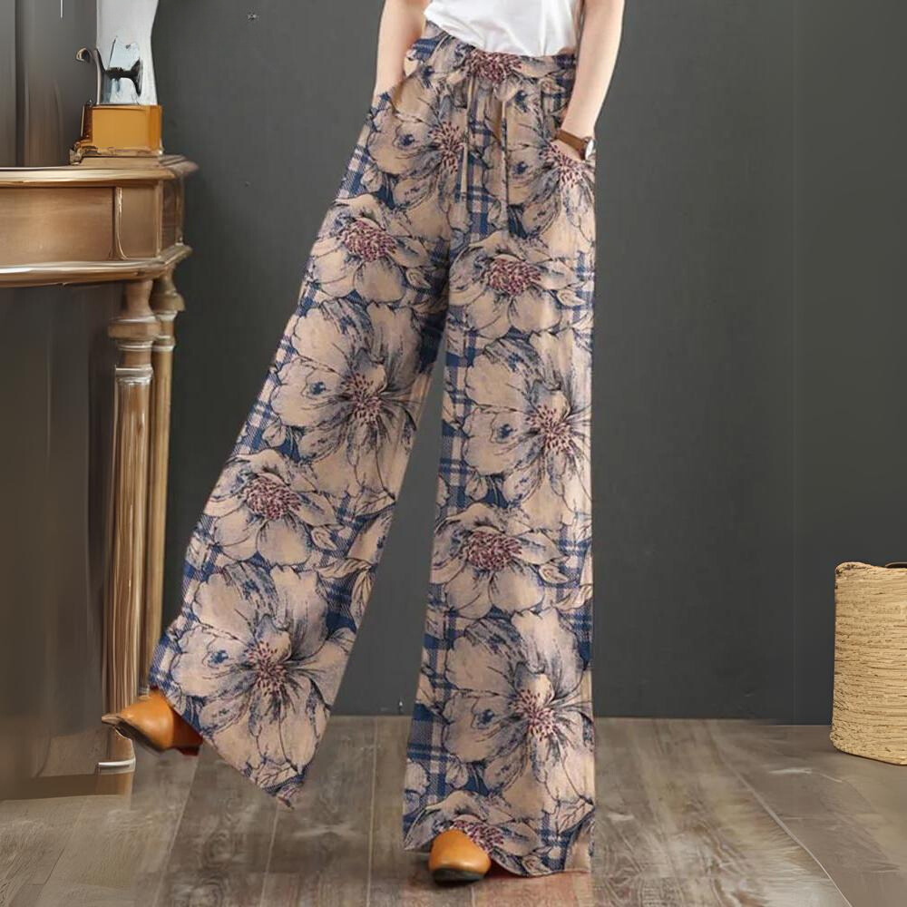Lotte | Bohemian pants with elastic waistband