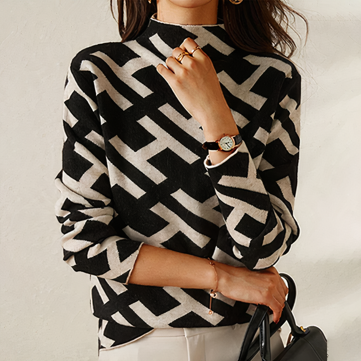 Elisa | Geometric made of jersey
