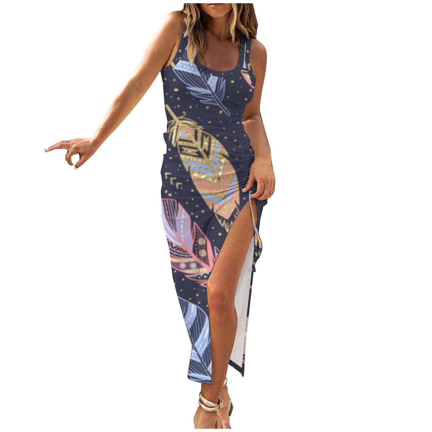María José® | Women'S Floral Dress With High Slit