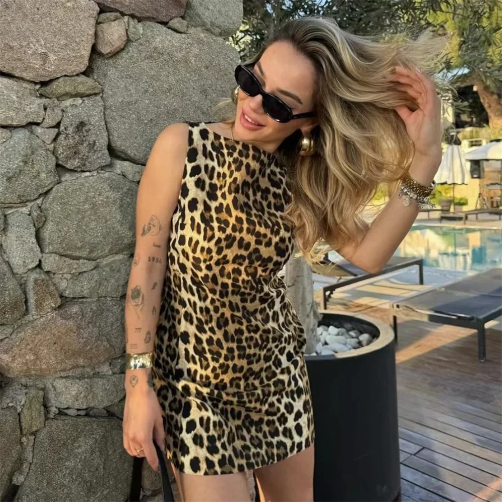 Noelia® | Short Leopard Print Summer