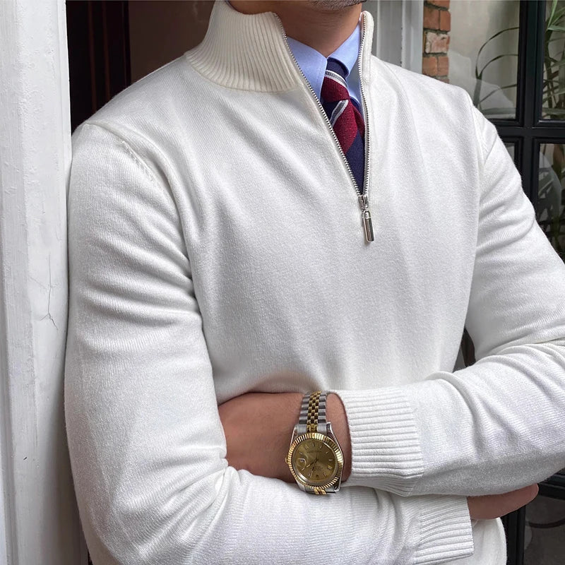Freddie | Men's Quarter Zip Sweater