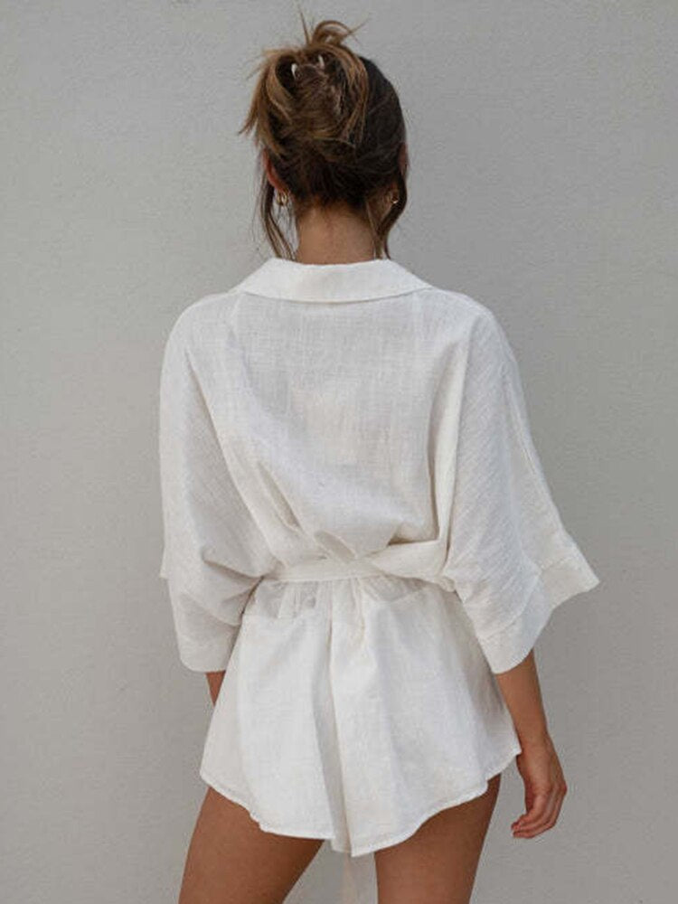 Vanesa® | Linen Blouse With Belt