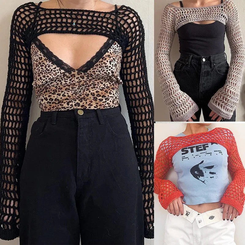Clotilde® | Mesh crop top for women