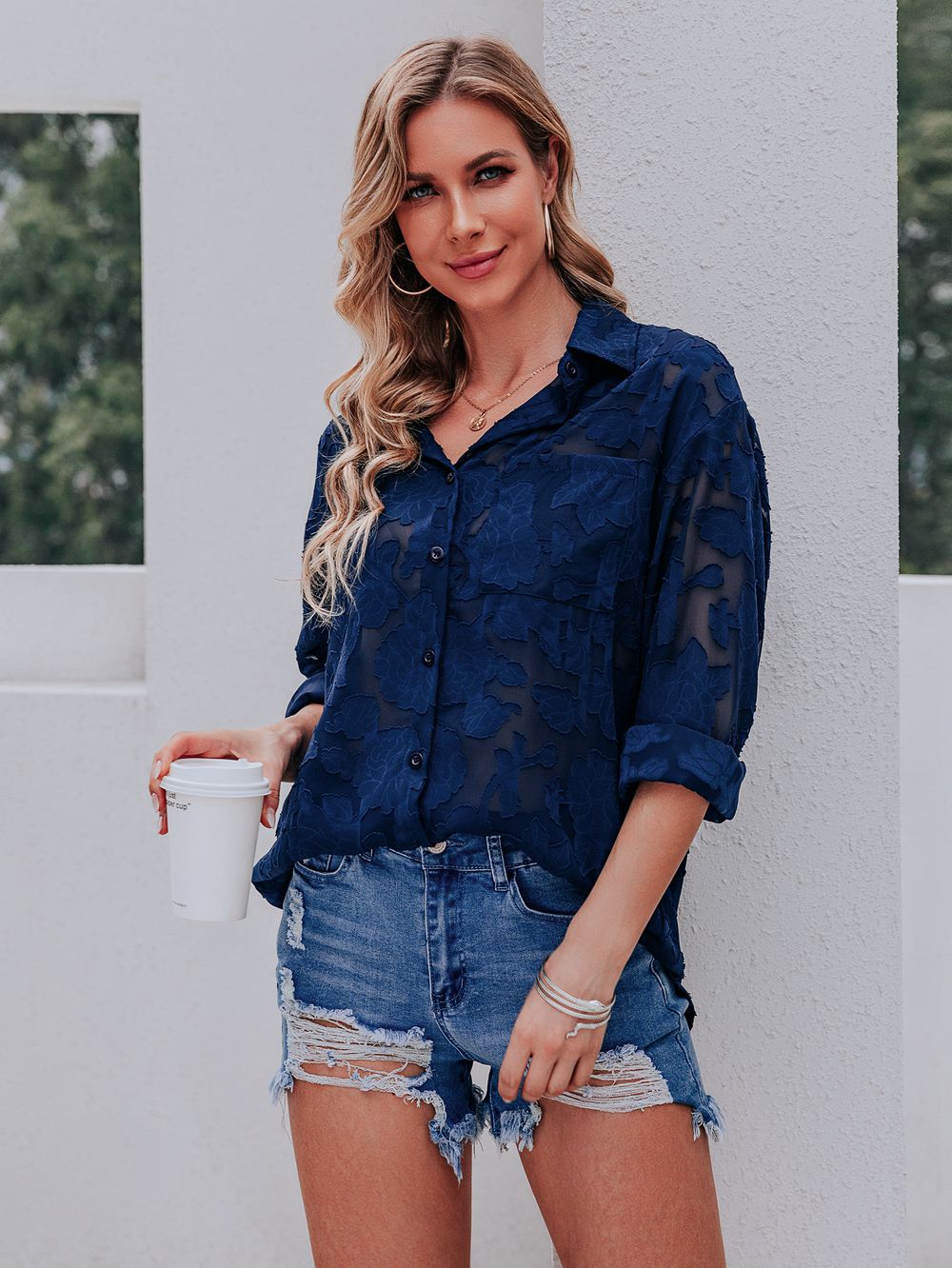 Salma® | Casual Patterned Blouse