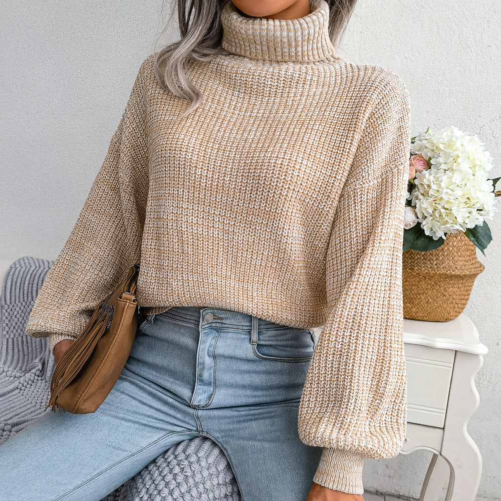 Godelieve | Casual knitted turtleneck sweater