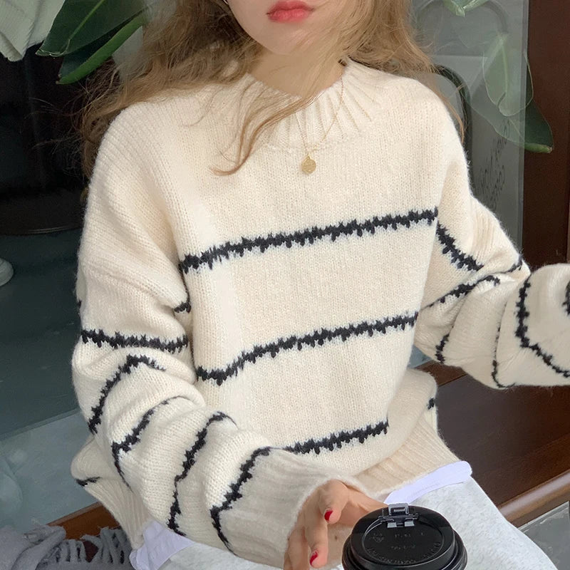 Lidia® | Cozy striped sweater for women