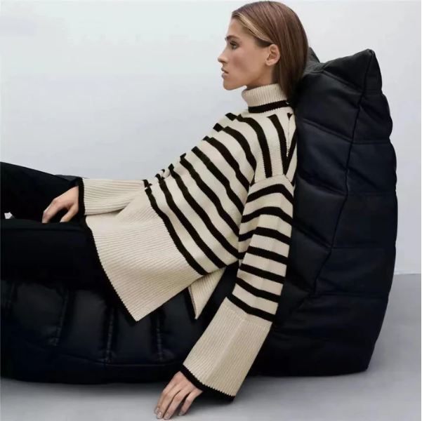 Hilda® | Col roulé rayé for women