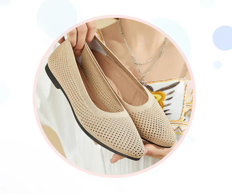 Marcela® | Gray Orthopedic Ballerinas