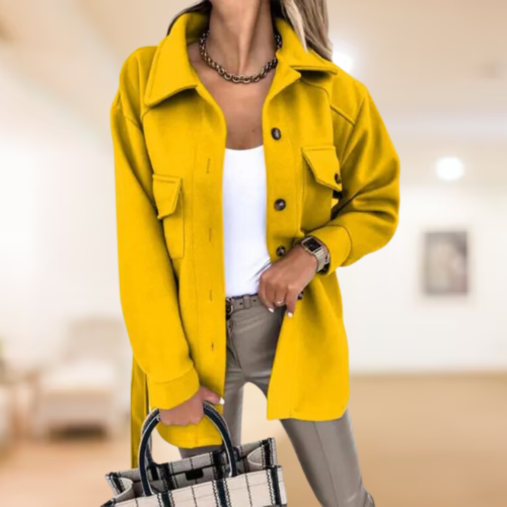 Griselda | Coat with polo buttons