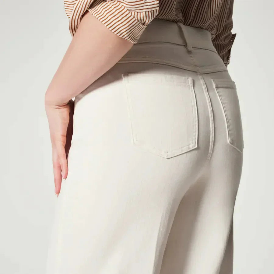 Yasmine® | Women's denim-style wide-leg jeans