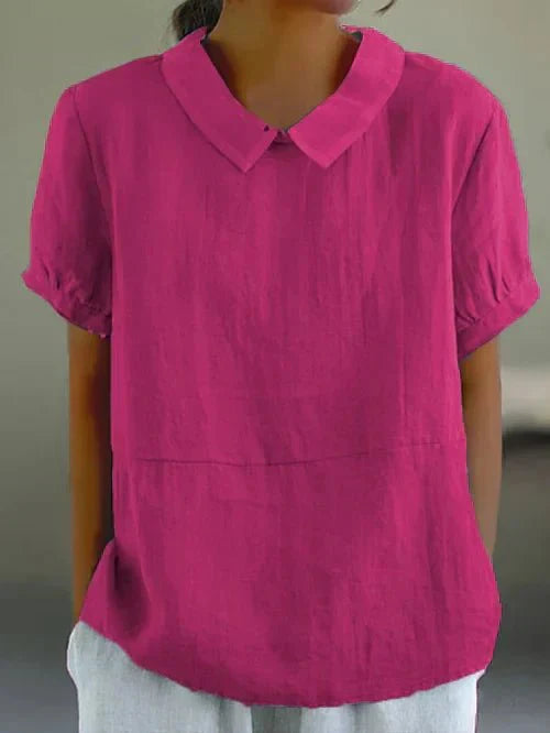 Anne | Women's Peter Pan Collar Relaxed Fit Blouse