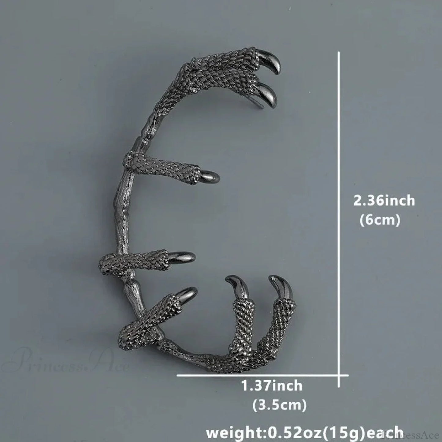 Antique Dark Dragon Talon Zinc Alloy Earring