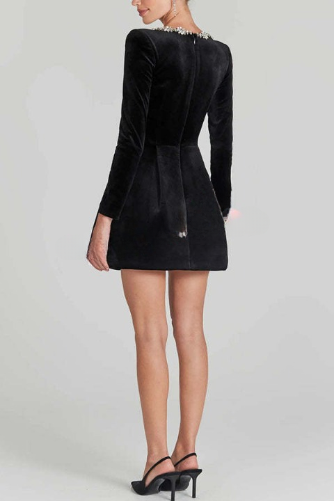 Xenia® | Elegant Midi Dress With Puff Sleeves And Belt
