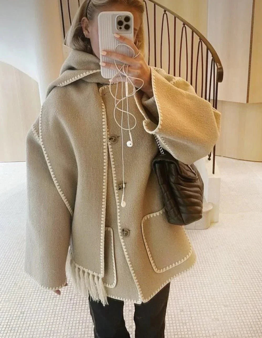 Silvia | Shawl coat