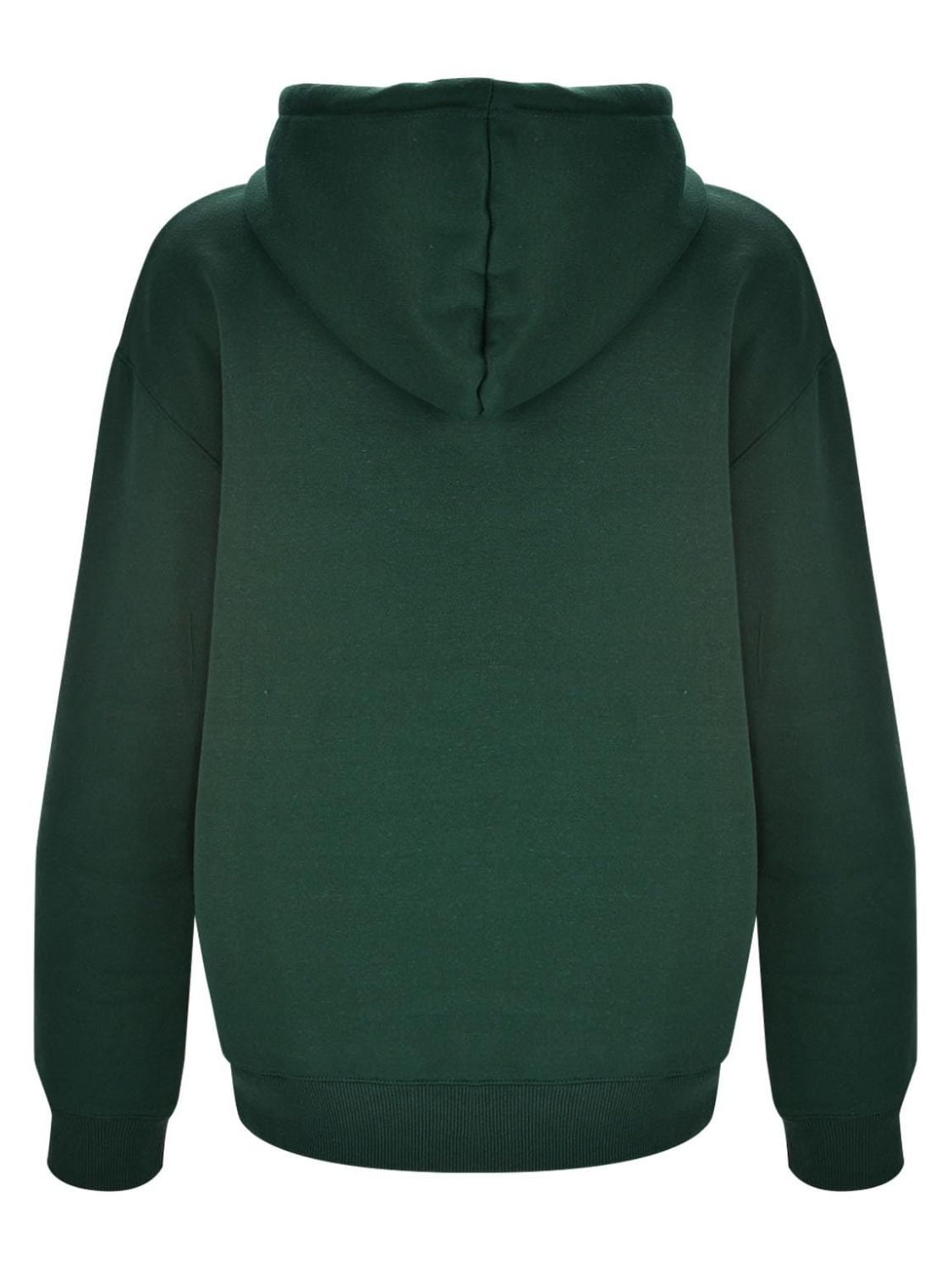 Agnieszka | Long sleeve zip-up hoodie with letter graphic
