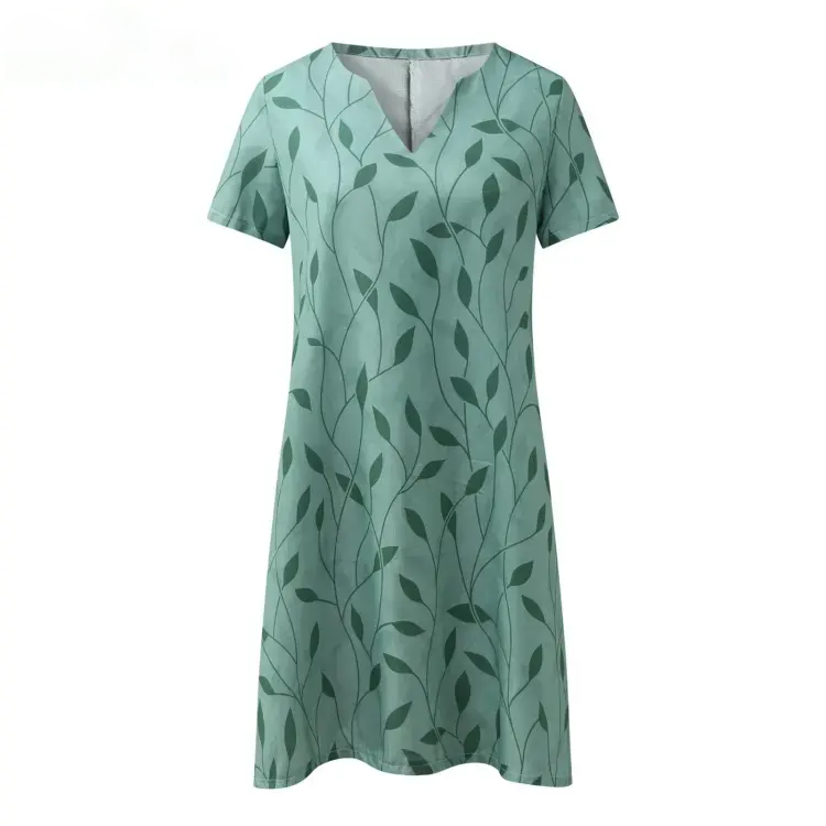 Graciela® | Knitted Dress V-Neck Short Sleeves