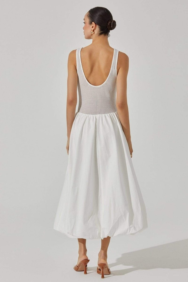 Leila® | Sleeveless Midi Dress In Contrast Color
