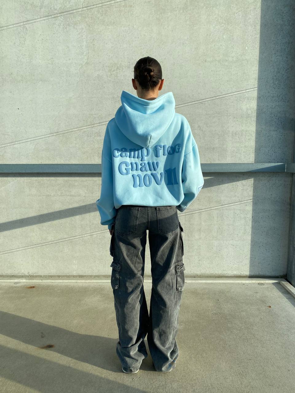 Stella | BABY BLUE GHOST HOODIE IN PREMIUM QUALITY