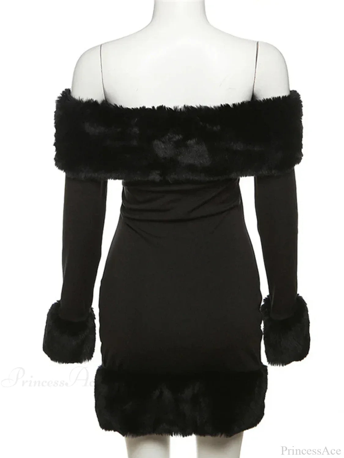 Sexy Elegant Fluffy Glamorous Strapless Mini Party Dress