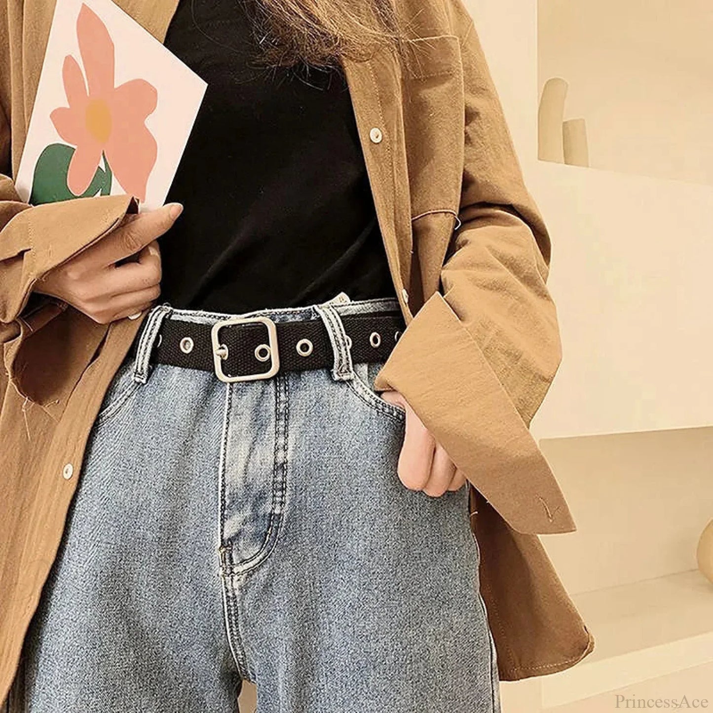 Synonyms: Gothic - medieval, Leather - hide, Pin - peg, Buckle - clasp
PU medieval hide peg clasp Belt