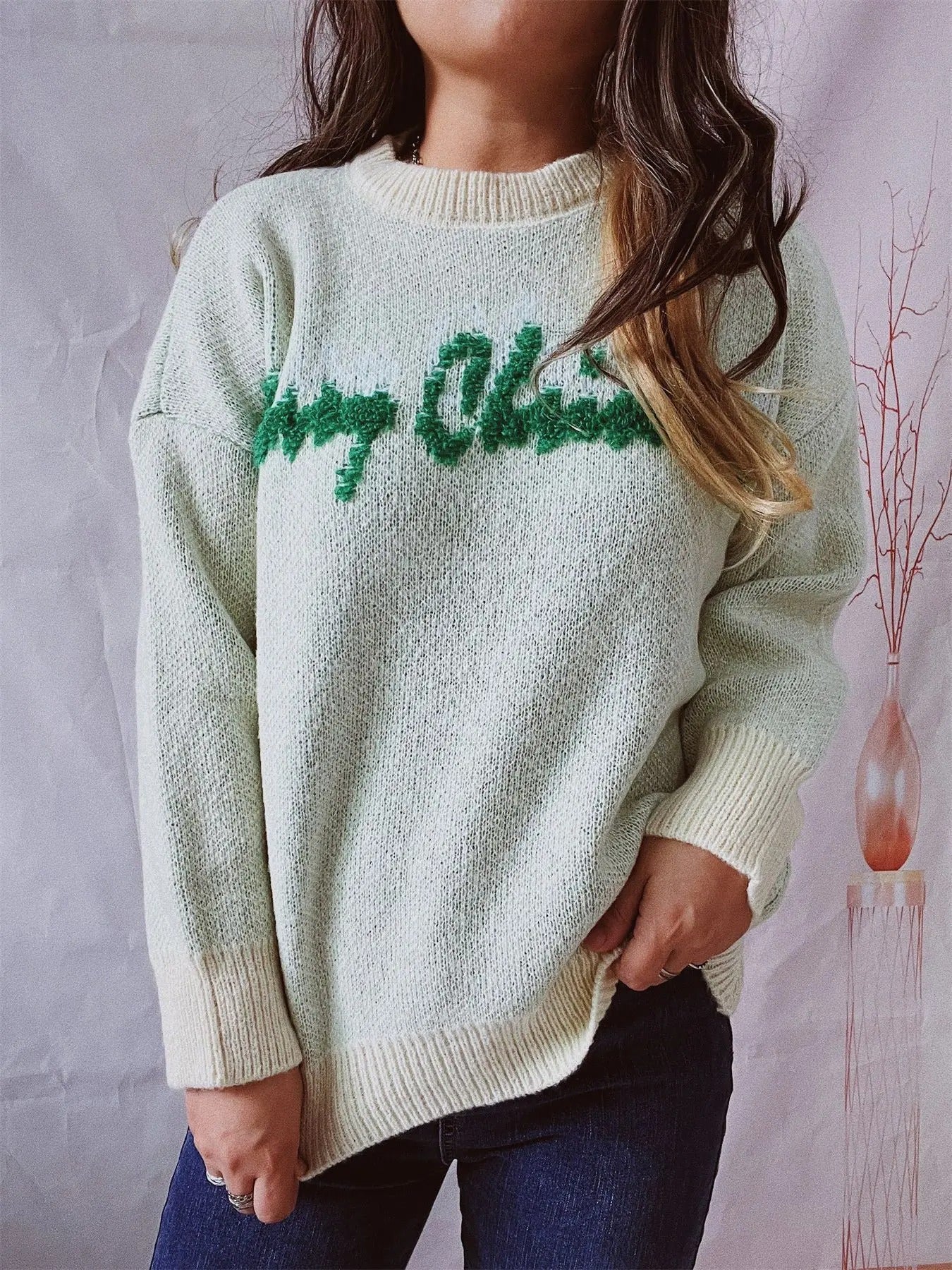 Kristina | Christmas sweater for women with letters