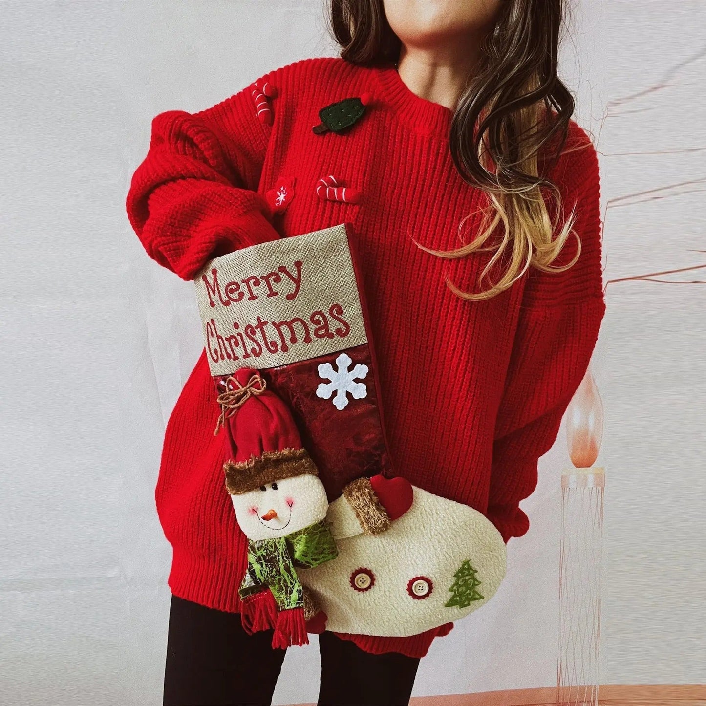 Marina | Women's Christmas sweater with a structured design