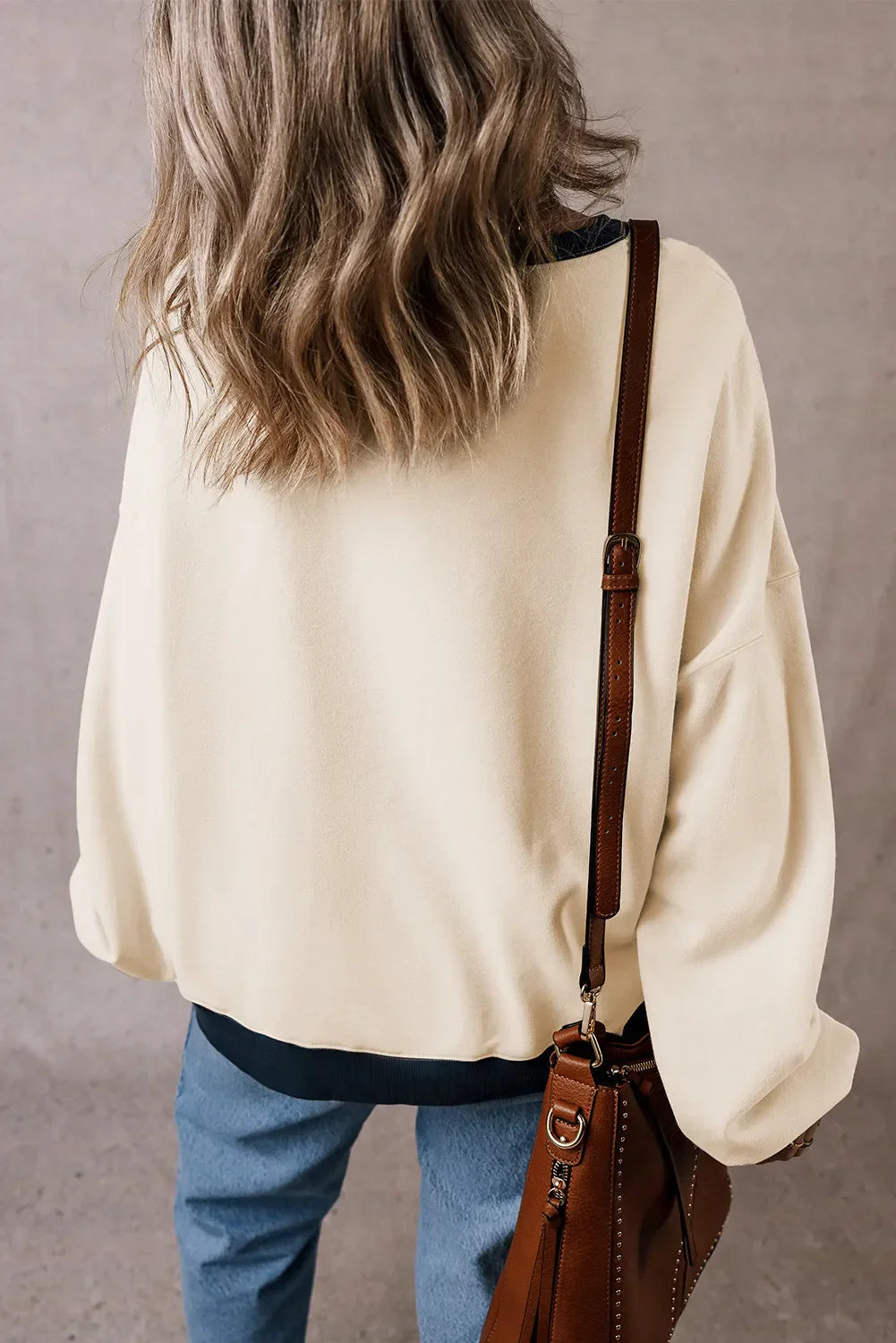 Claudia | Long-sleeved sweatshirt with sequin hat print