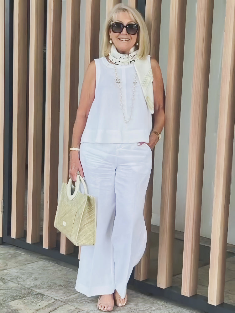 Ruby® | Cotton Linen Trouser Suit